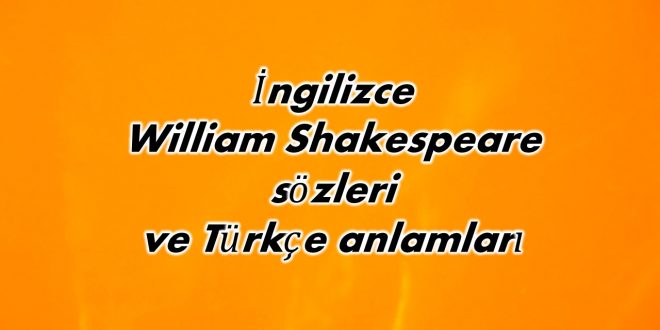 İngilizce William Shakespeare s