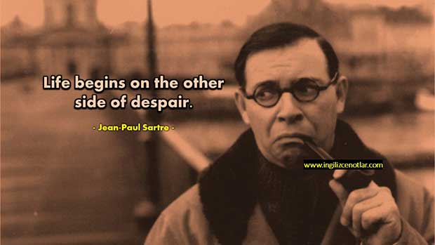 İngilizce-Jean-Paul-Sartre-Hayat-umutsuzluğun-diğer-tarafında