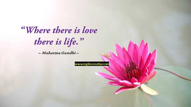 İngilizce-Mahatma-Gandhi-Eğer-bir-yerde-aşk-varsa-orada-hayat-vardır